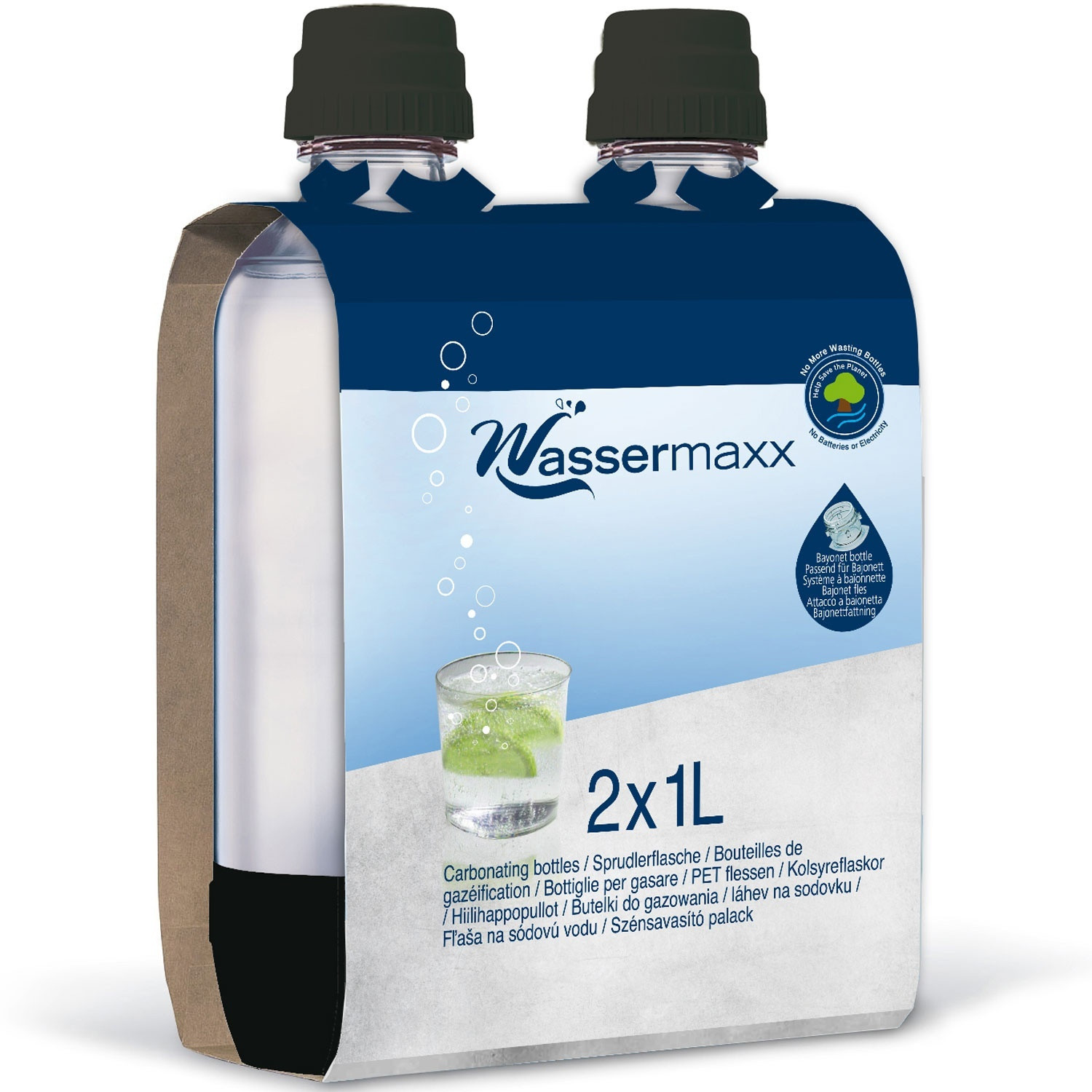 Garrafas Wassemaxx 2x1L