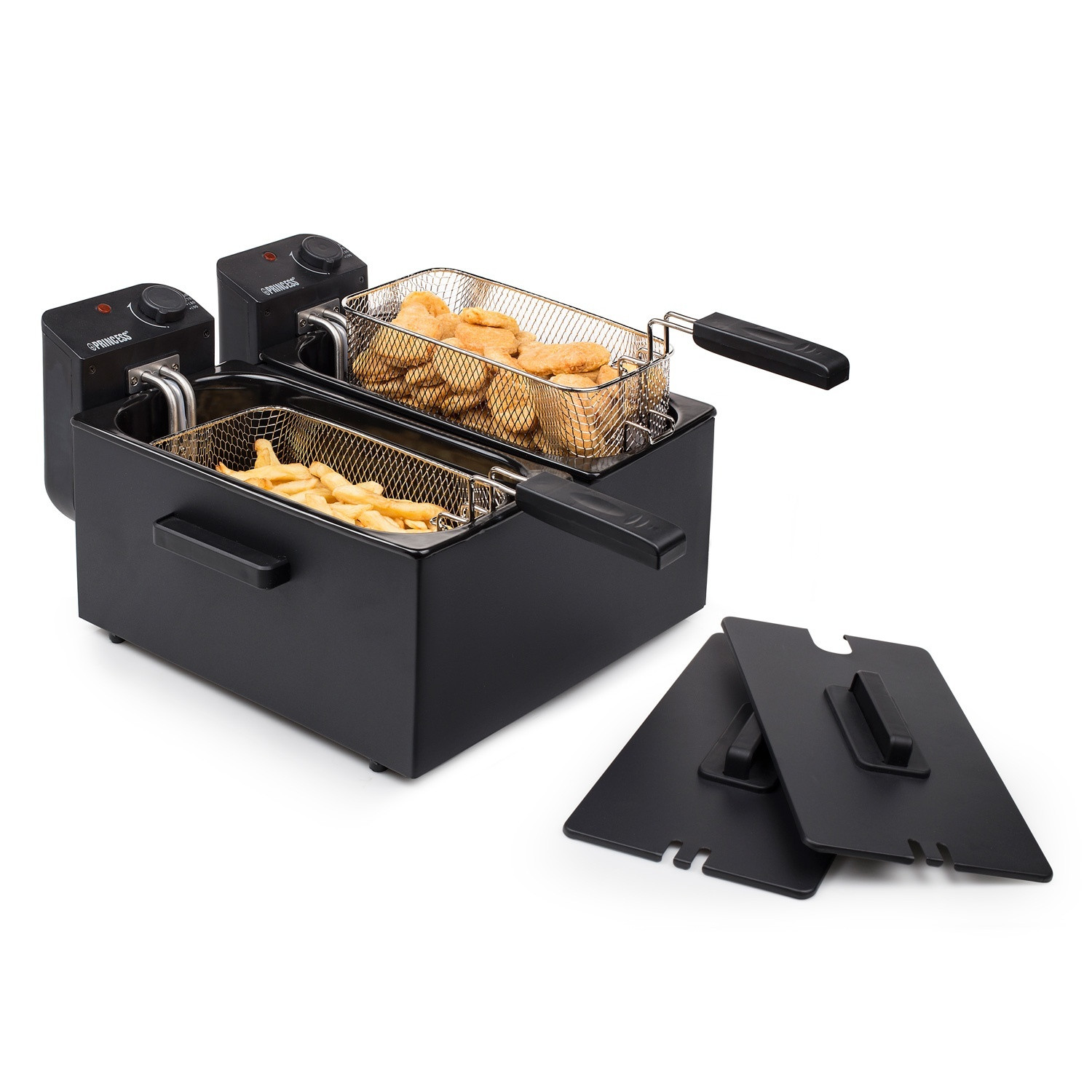 Friggitrice Doppia 2x3L 2x1800W Nera