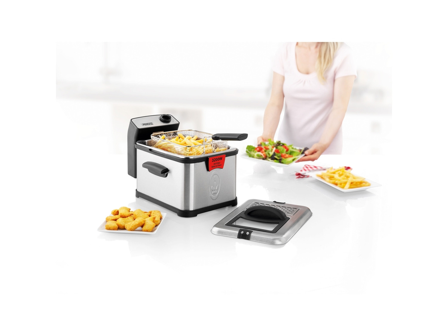 Friteuse 3L 3200W Friteuse Supérieure
