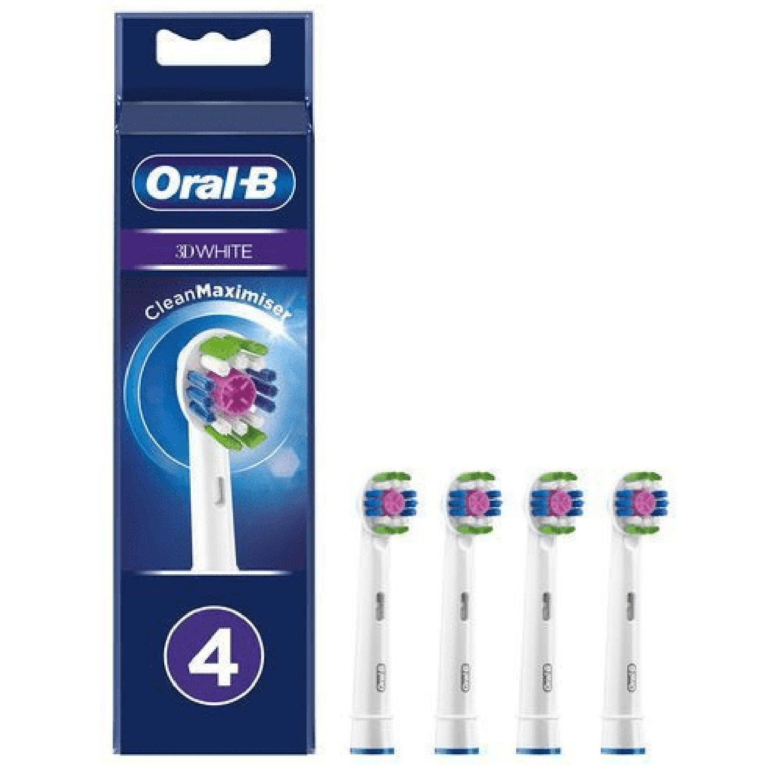 Bürstenkopf 3D Weiß 4St