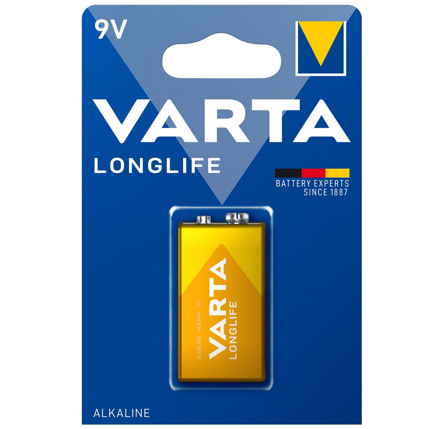 Longlife 9V-batterij, 1-pack
