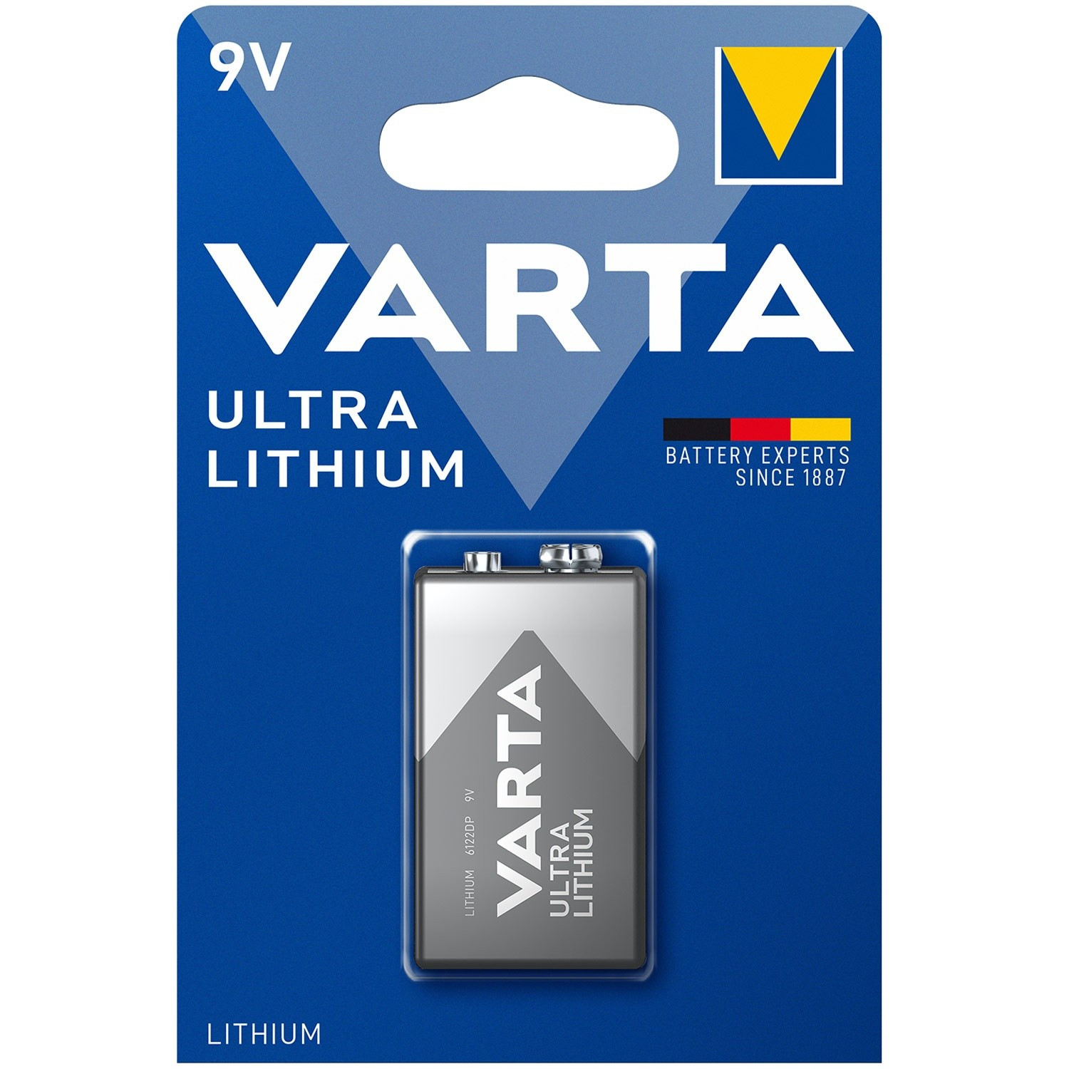 Ultra-lithiumbatterij 9V, 1-pack