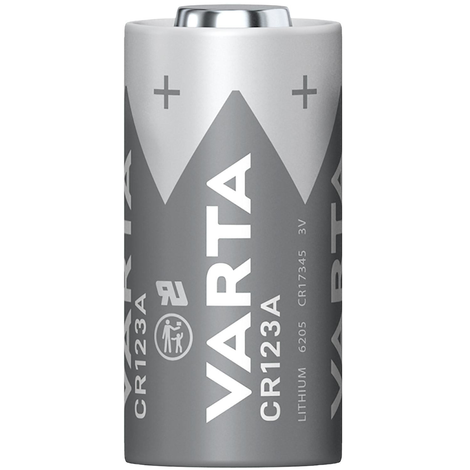CR123A 3V lithiumbatterij, 2-pack