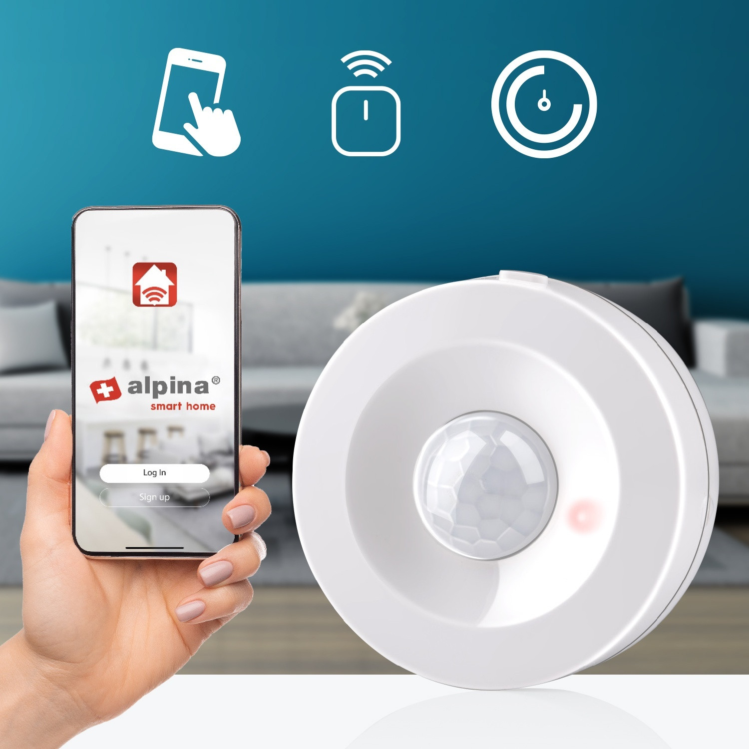 Zigbee Smart Bewegungssensor Ø 4,8 cm