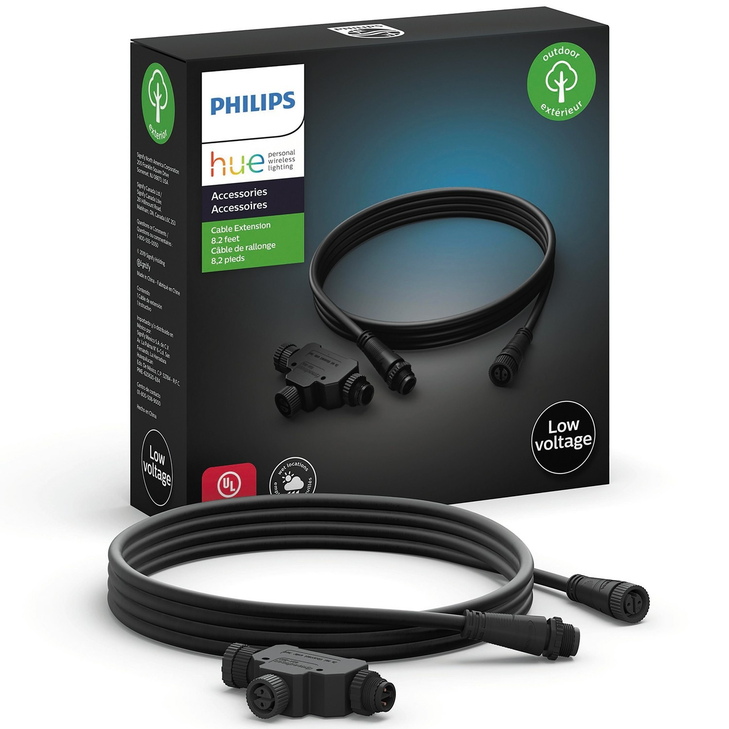 Conector T externo Hue + cabo de 2,5 m