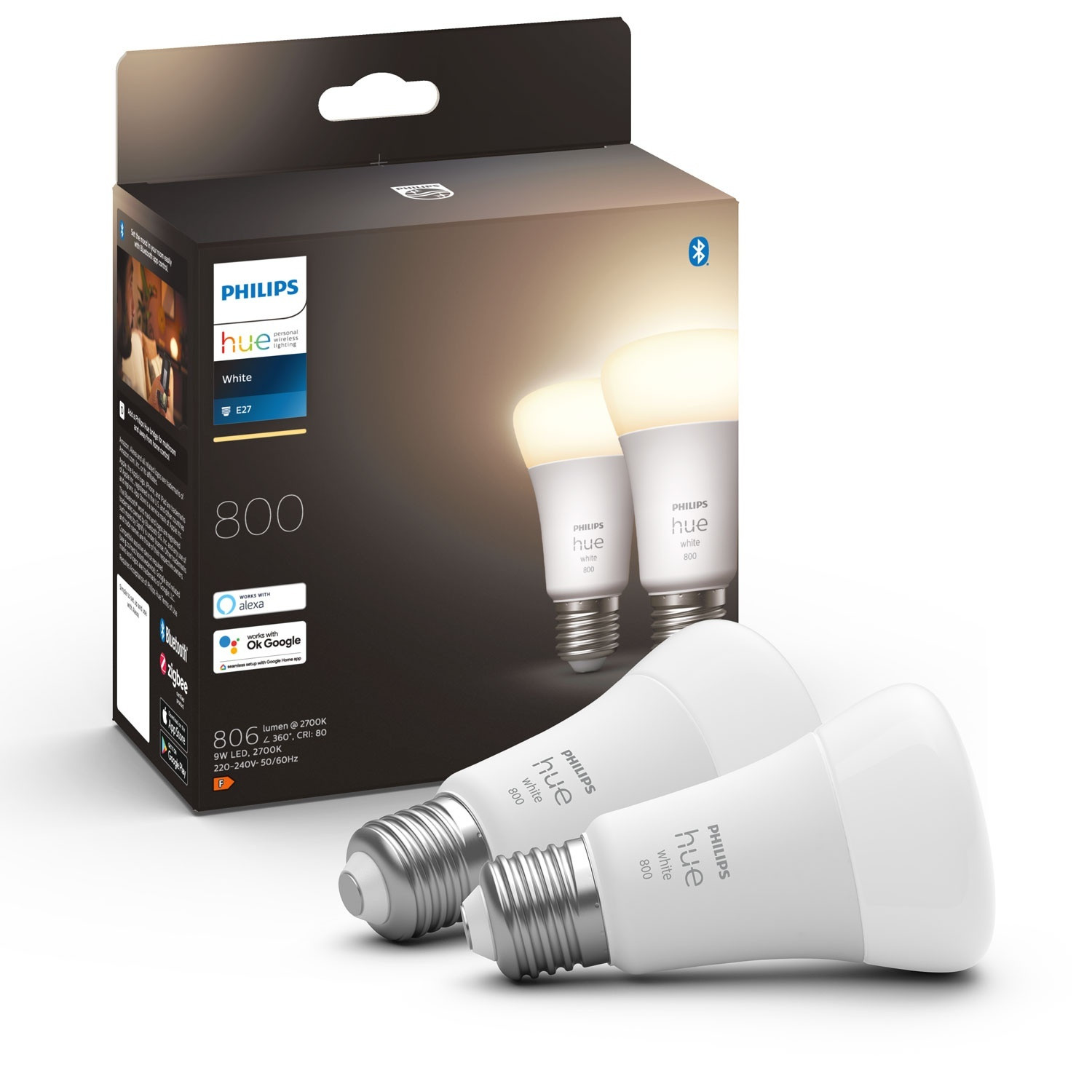 Hue Wit A60 E27 2-pack