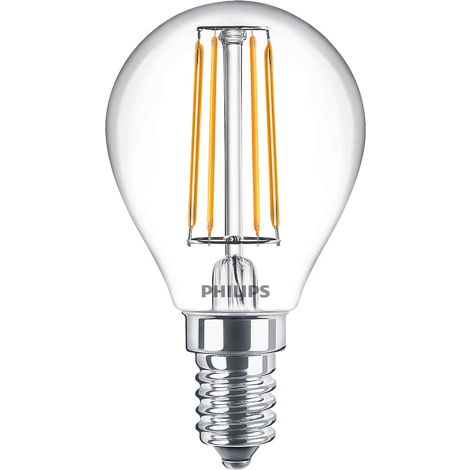2-pack LED E14 Globe 4.3W (40W) Clear 470lm
