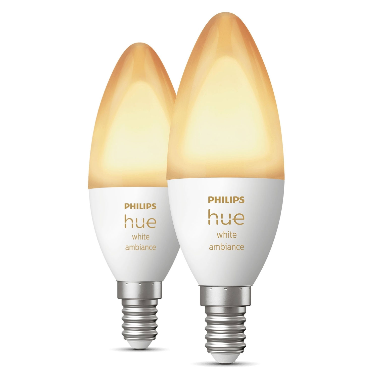 Pacote com 2 coroa Hue White Ambiance E14