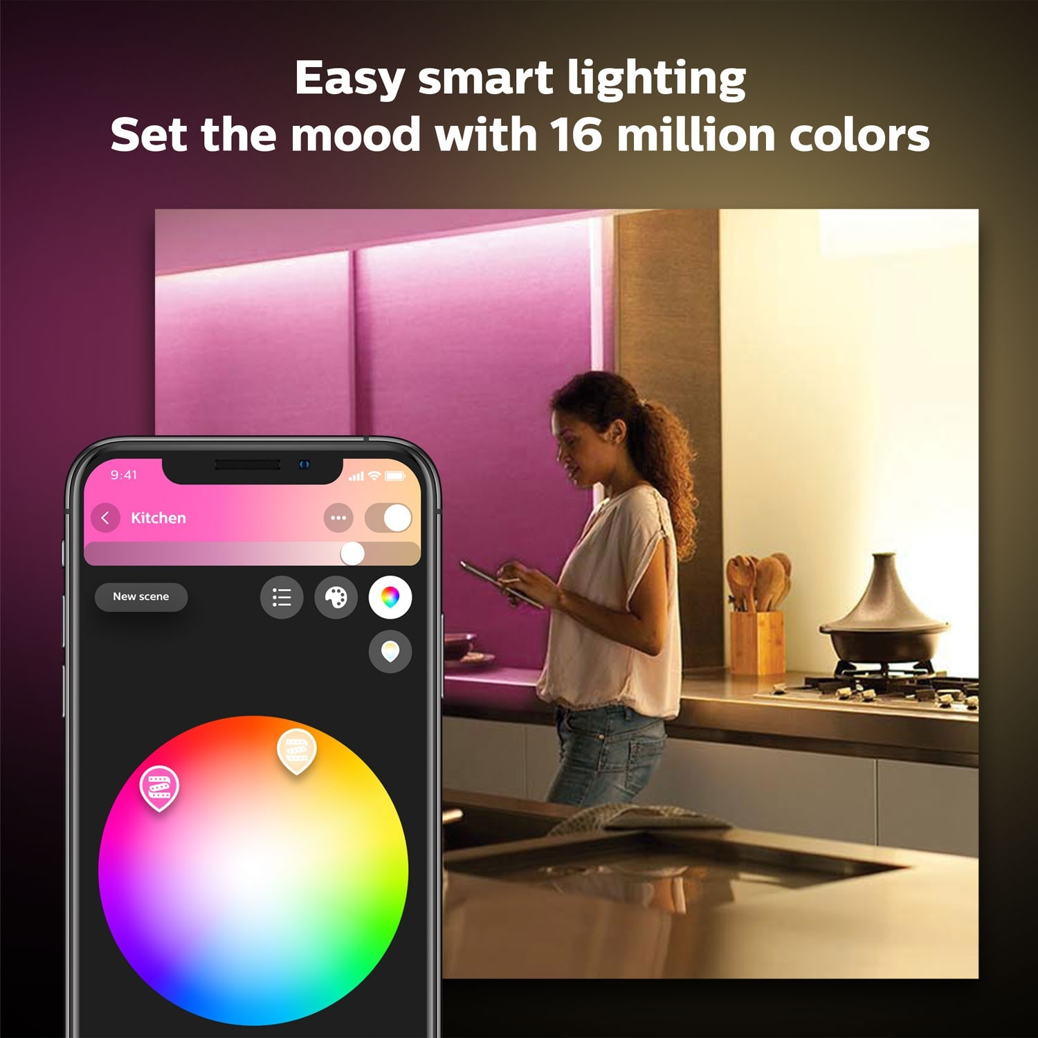 Kit base Hue LightStrip Plus V4 2m com plugue