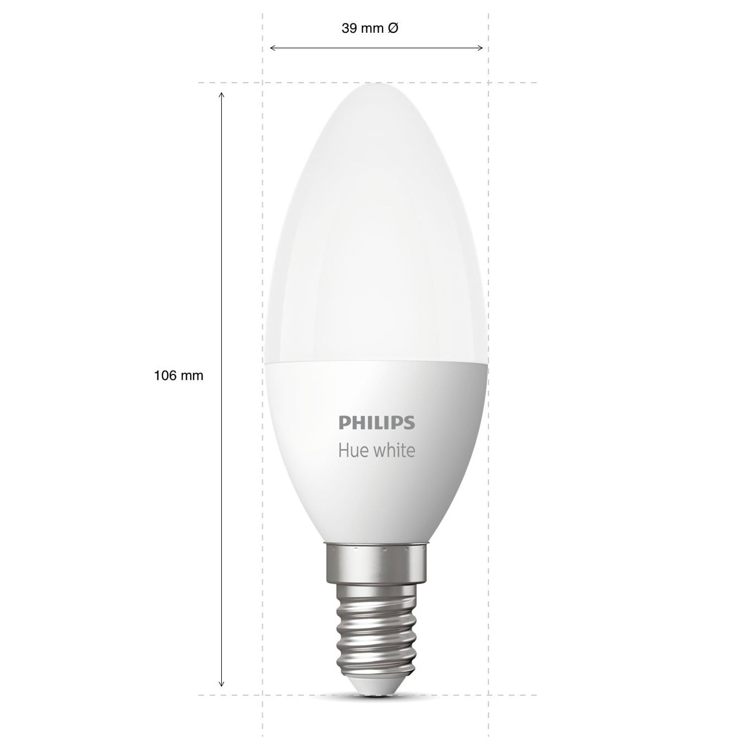 Pacote com 2 coroa Hue White E14