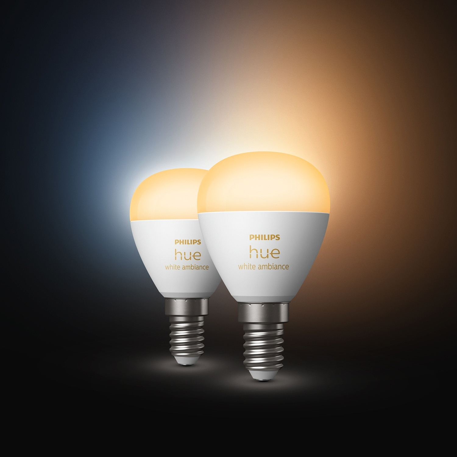 Hue White Ambiance E14 Globe 2er-Pack