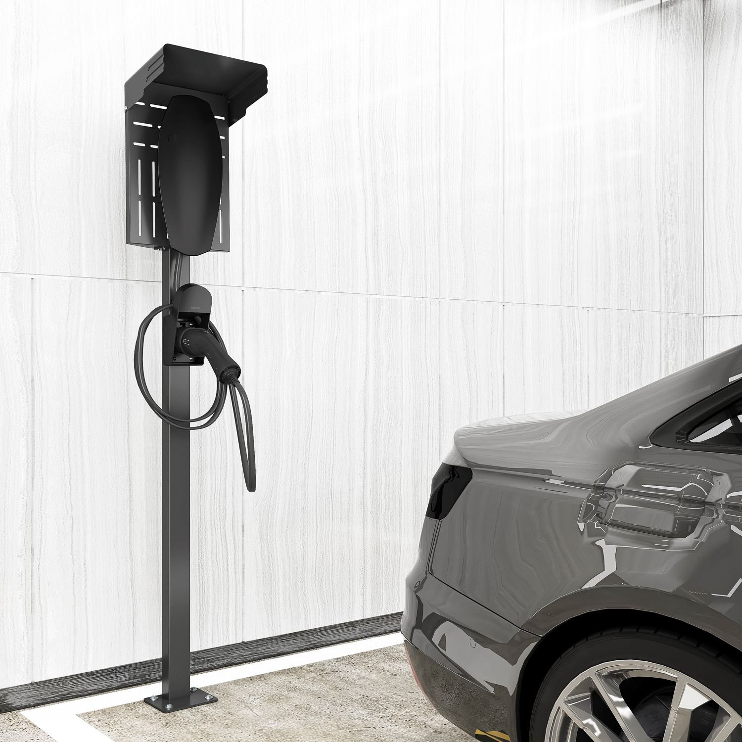 Suporte de parede para cabo e conector Tipo 2