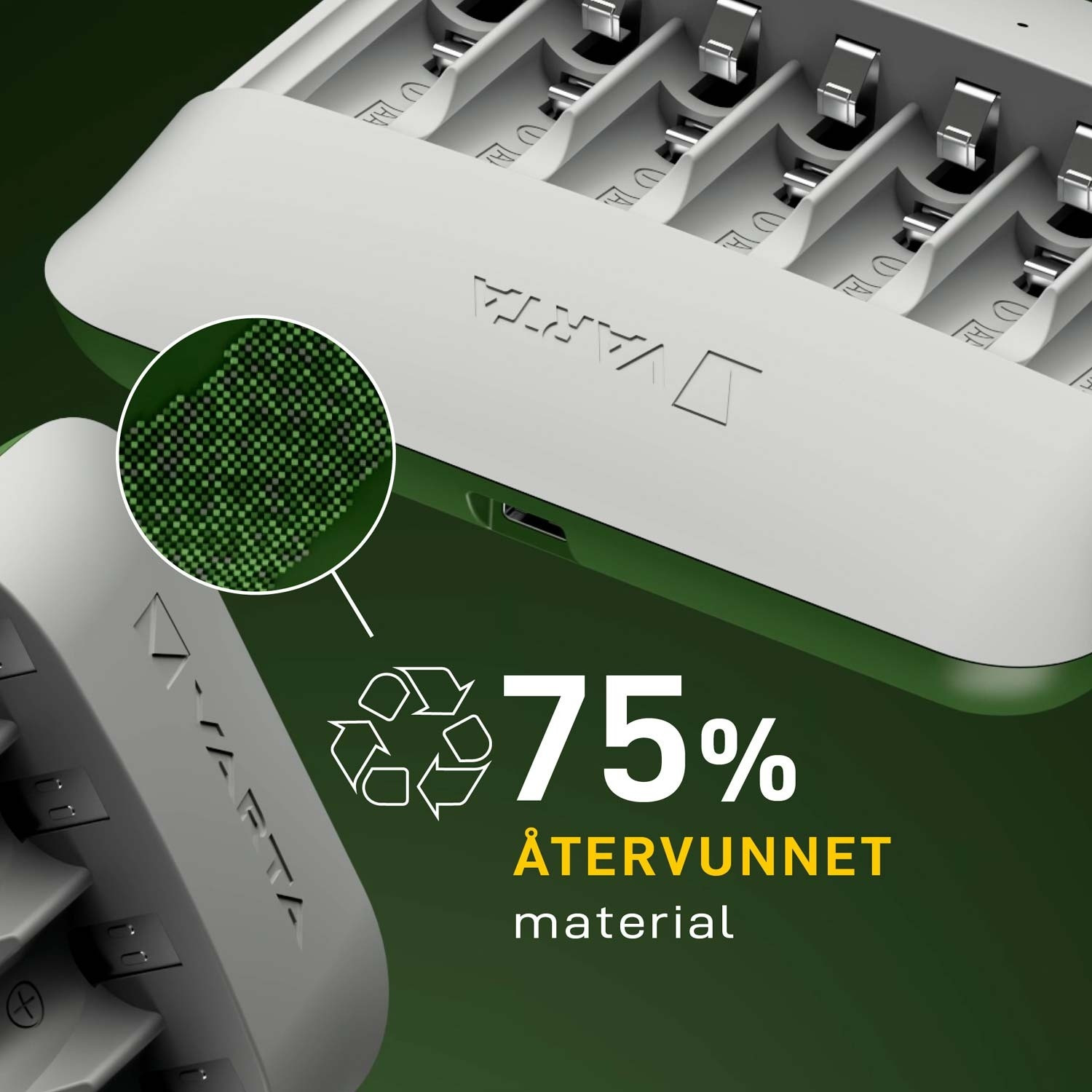 Eco-oplader multi-gerecycled