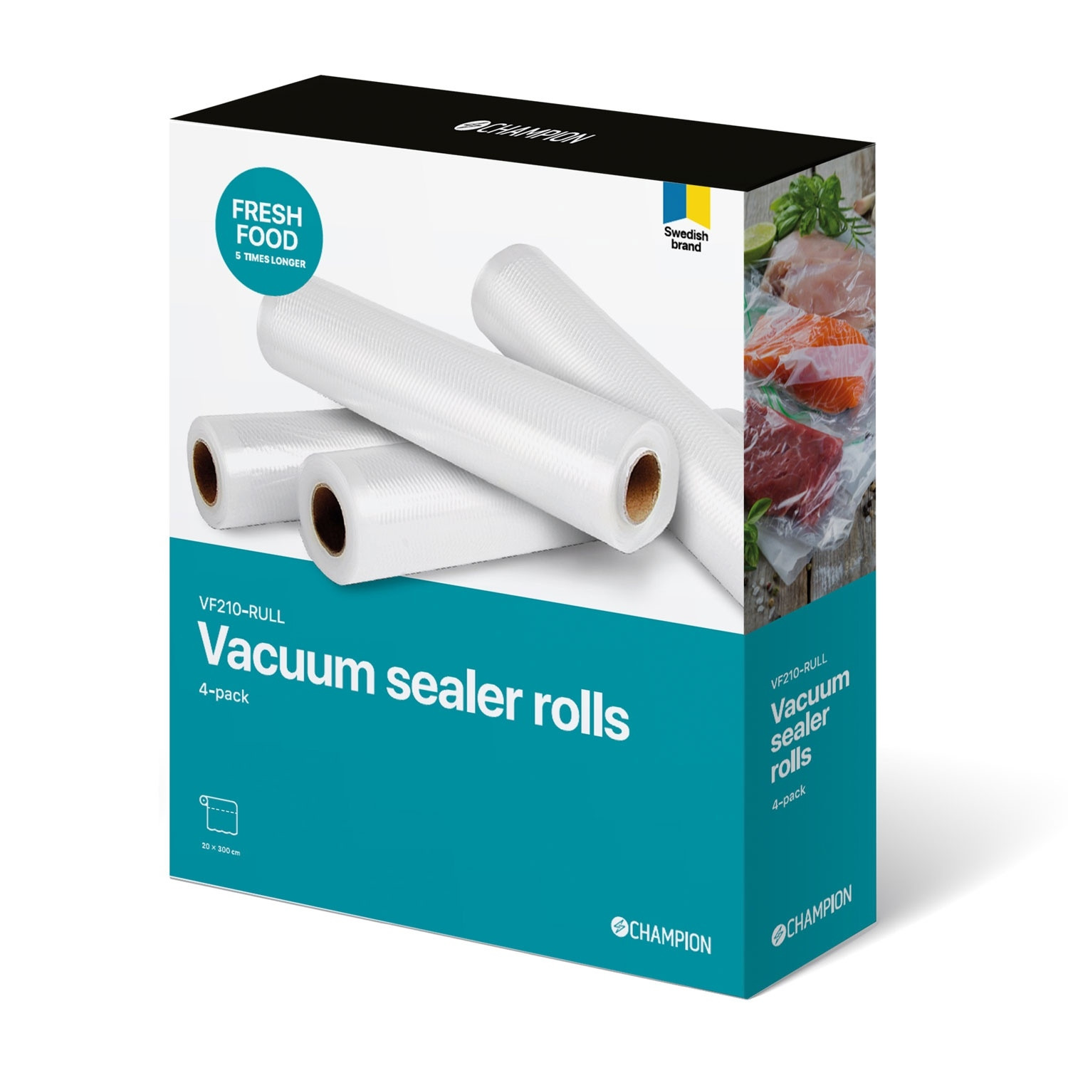 Roll plastic Universal 20*300cm 4-pack