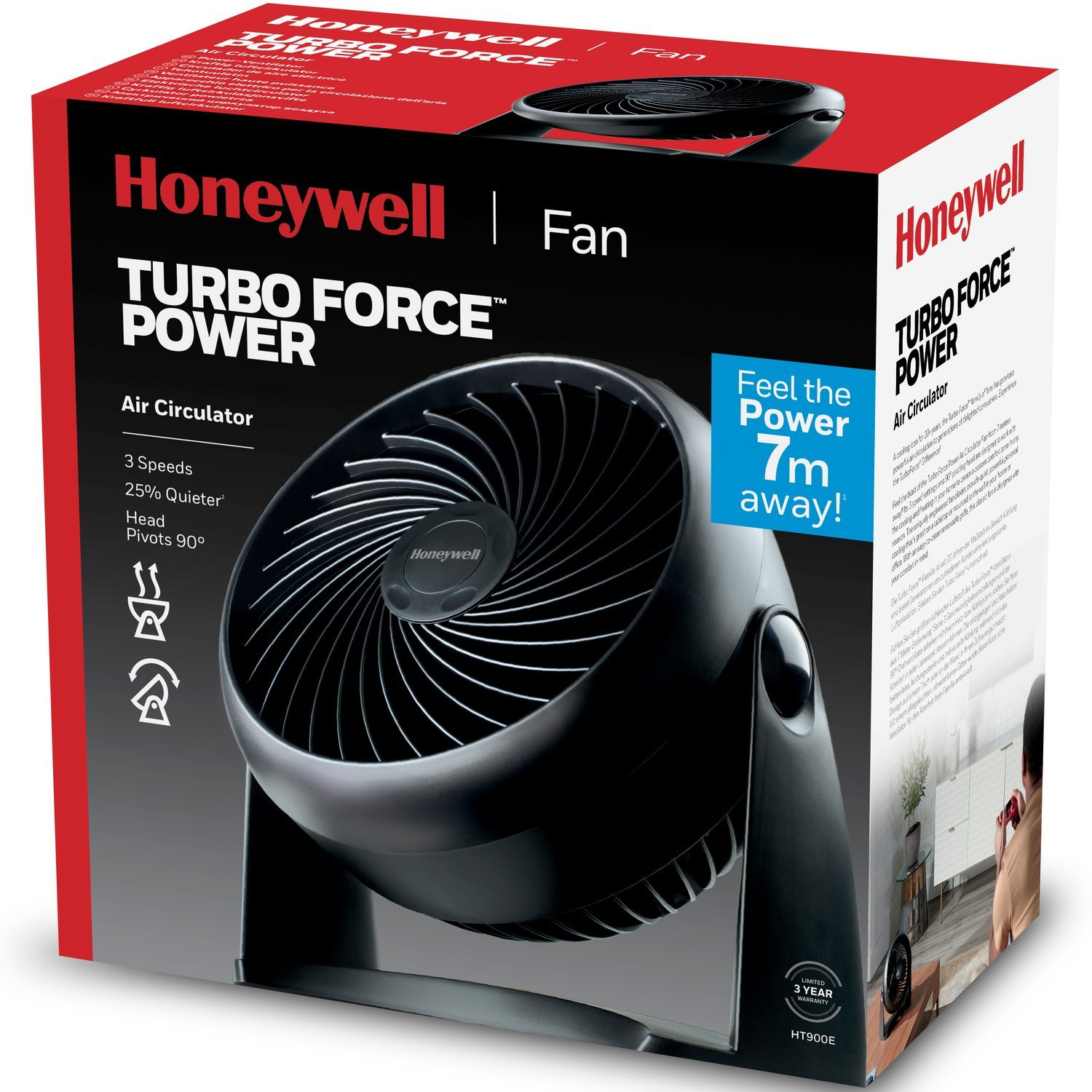 Stolný ventilátor Turbo Force HT900E4