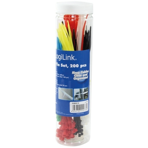 Kabelbinders 200 st. 3 lengtes