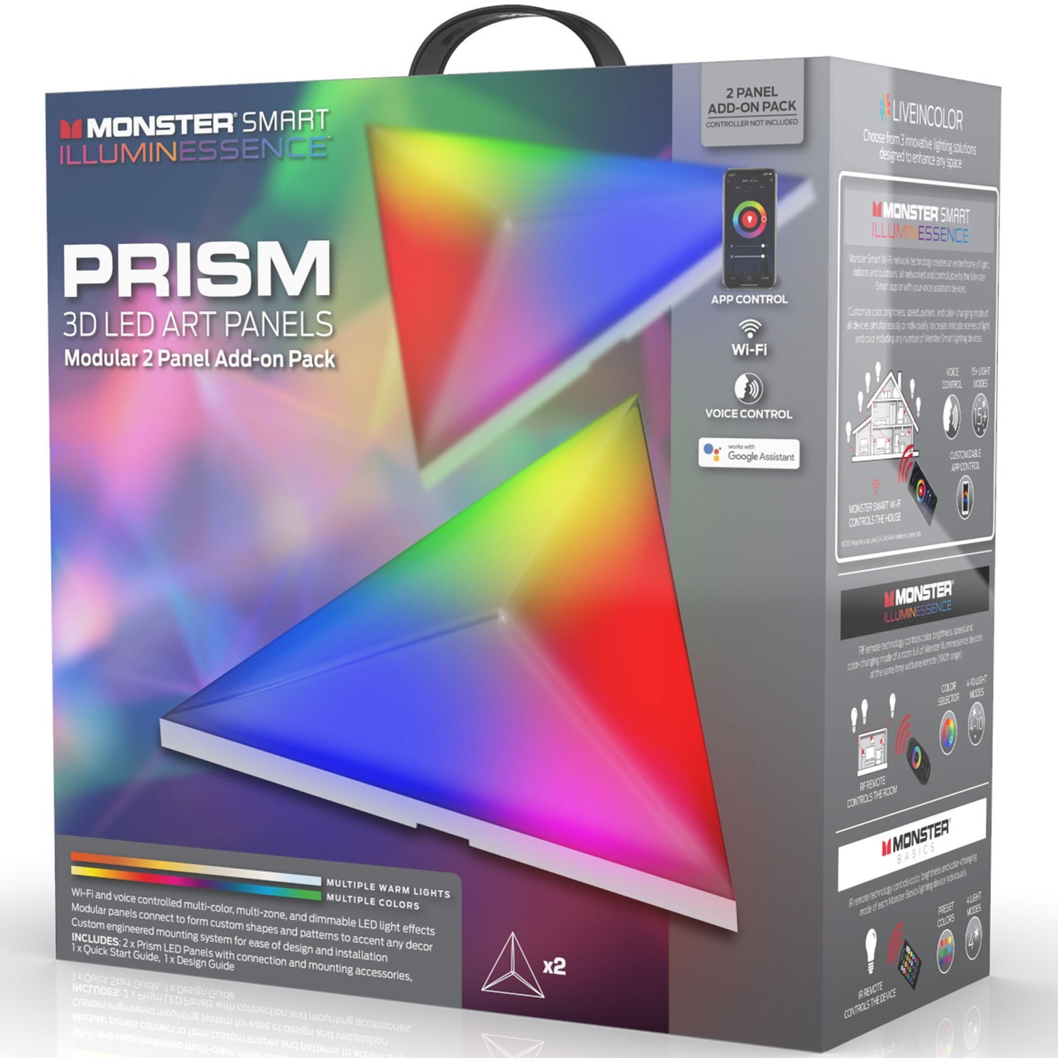 Complemento de paneles LED 3D Illuminassence Prism