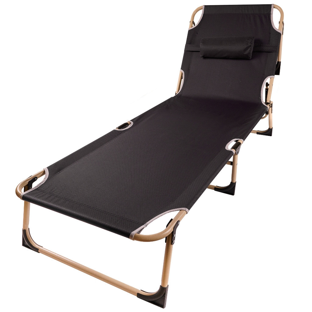 Folding tourist field bed canada grey