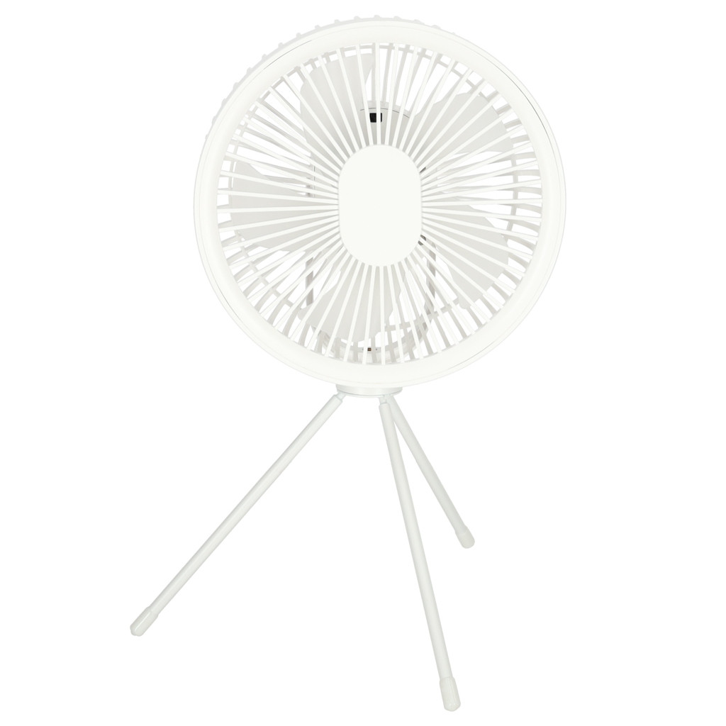 Mini staande bureauventilator wit