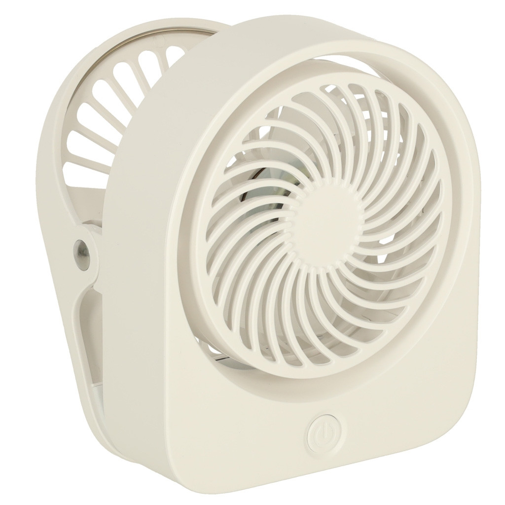 Mini ventilador de mesa com clipe USB