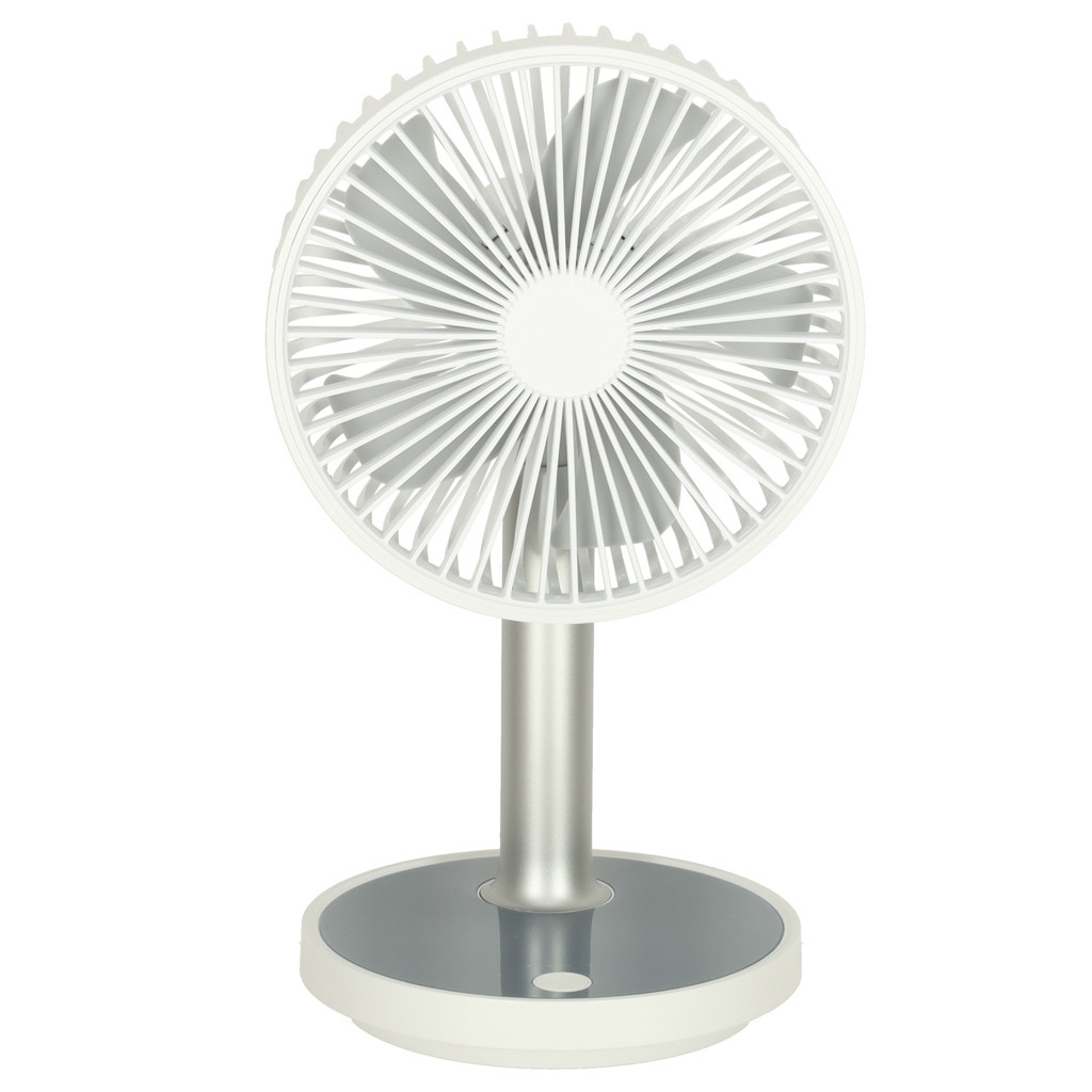 Staande ventilator op poot wit