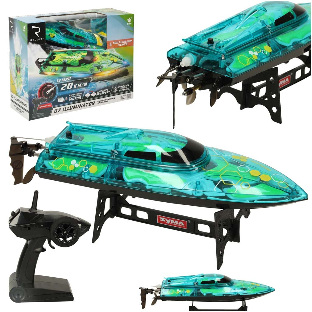 Bateau télécommandé RC Revolt ILLUMINATOR vert