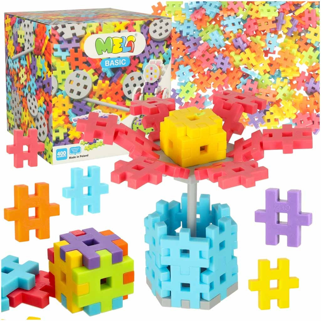Oblátkové bloky Meli Constructor 400ks