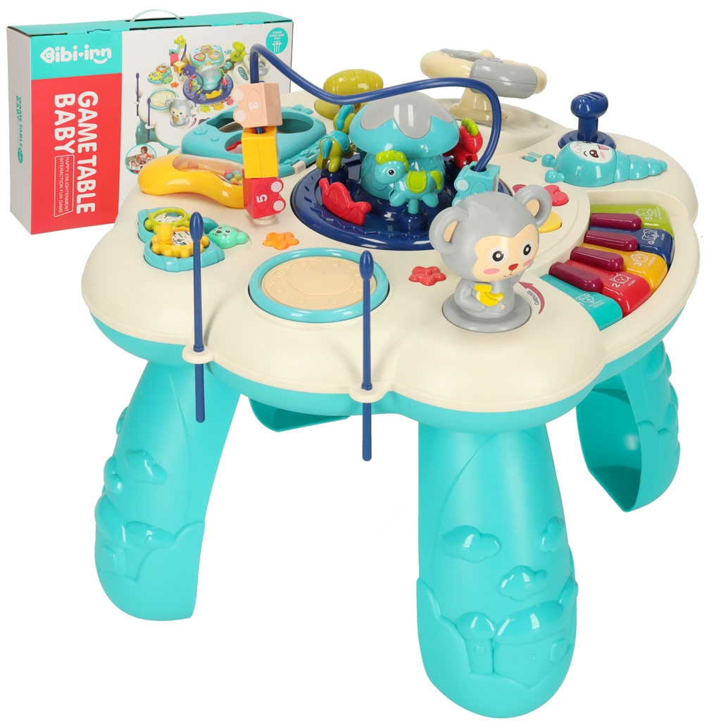 Table interactive éducative pour enfants avec son bleu