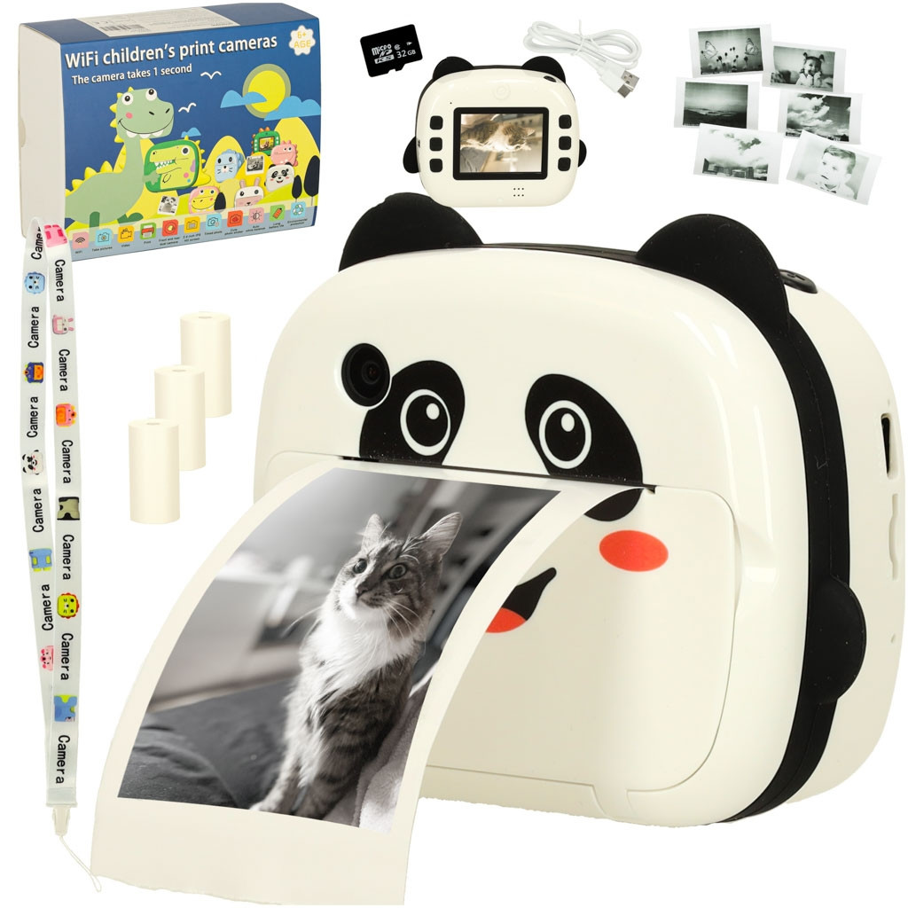 Fotocamera panda istantanea per bambini
