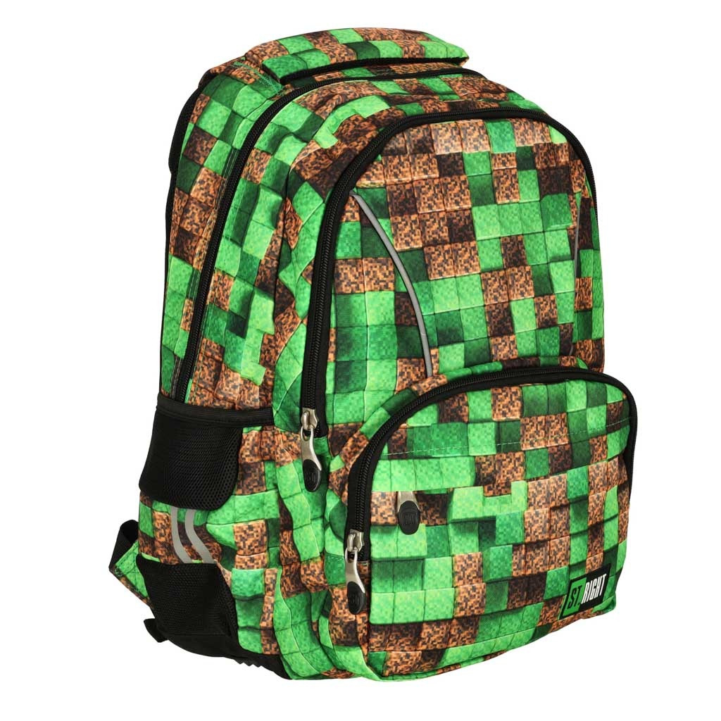 Schulrucksack „Stright Pixel Cubes“.