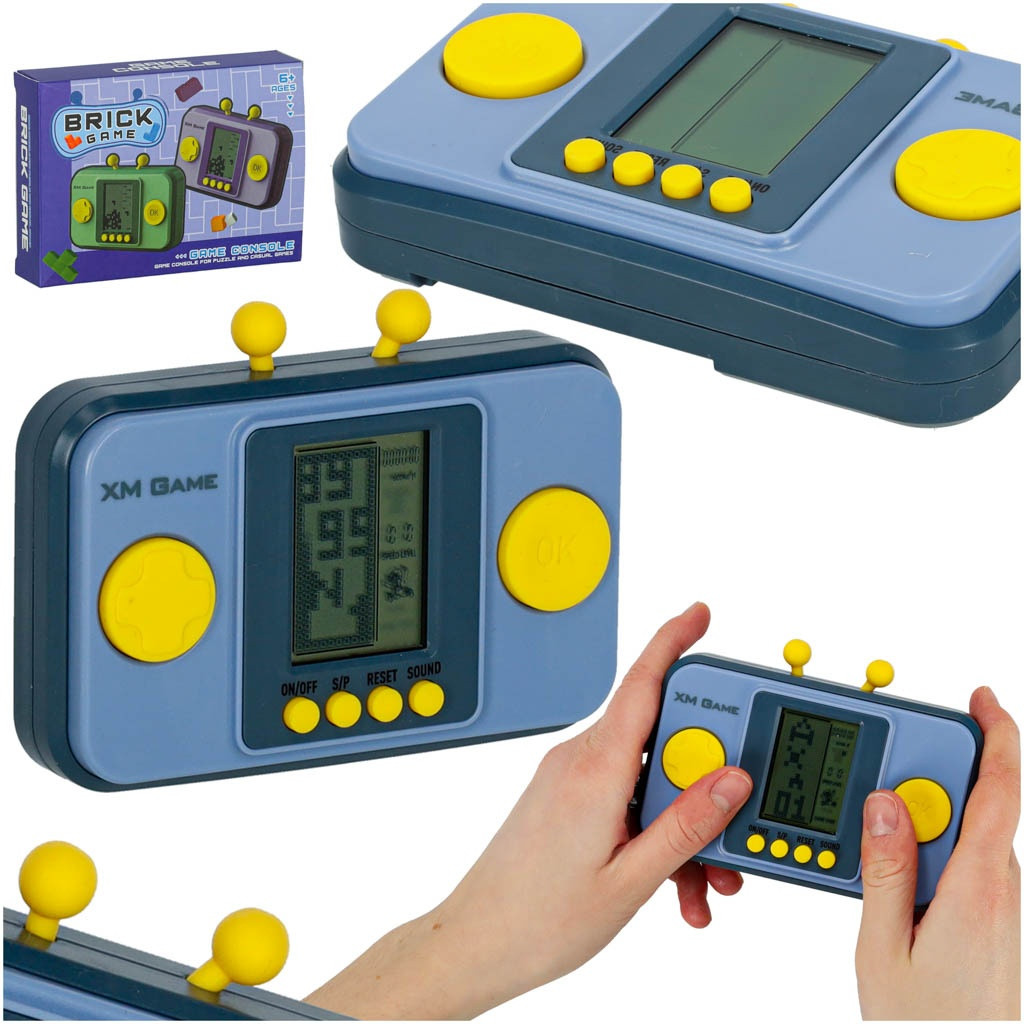 Electronic arcade game portable console gray