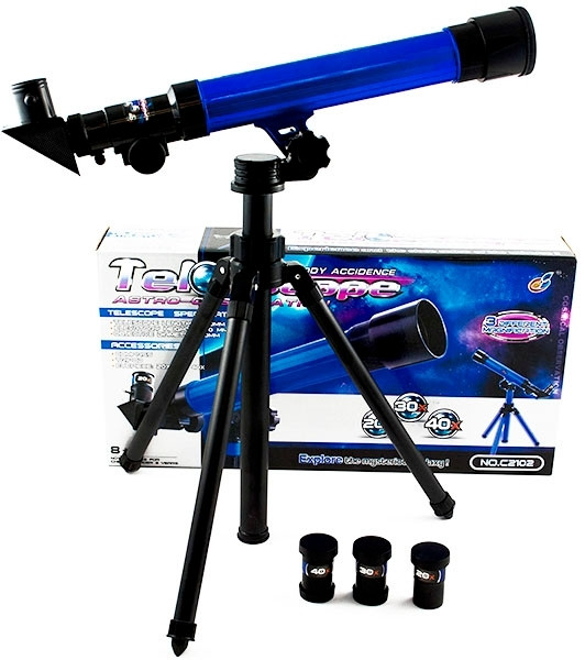 Telescopio con supporto regolabile e oculari