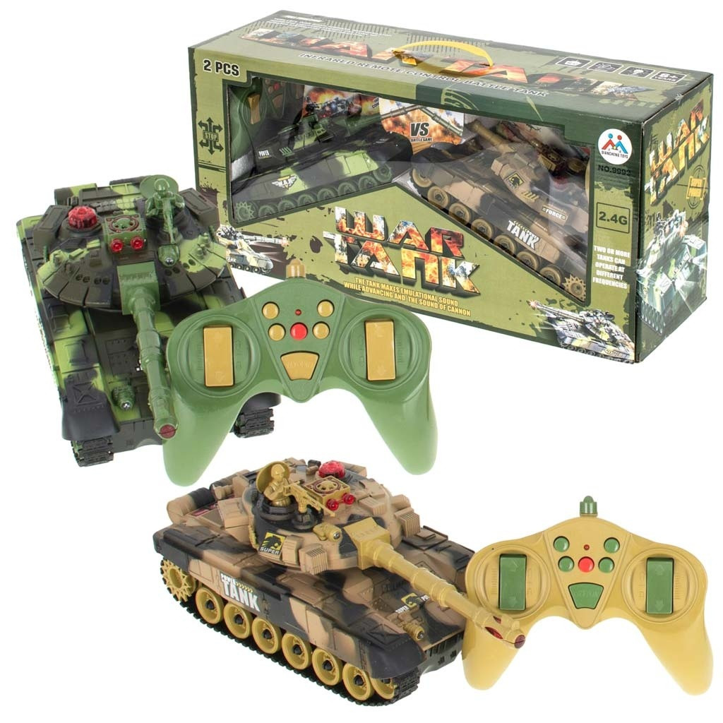 Tanque controlado remotamente com luzes e sons