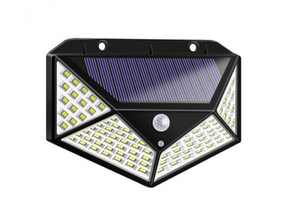 Lâmpada solar 100LED com sensor de movimento ABS