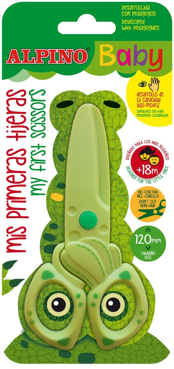 Children's Scissors 120mm - Rounded, Safe, Develops Skills