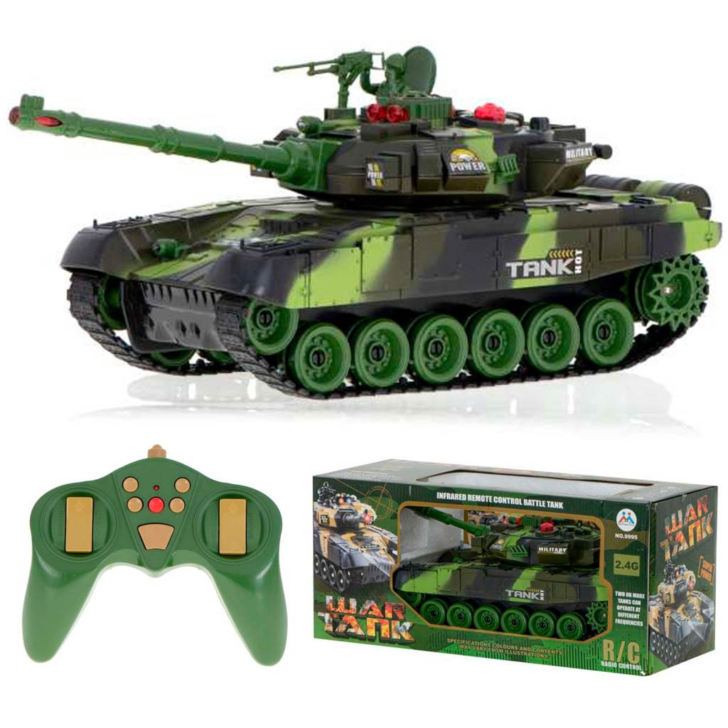 Tanque controlado remotamente com luzes e sons