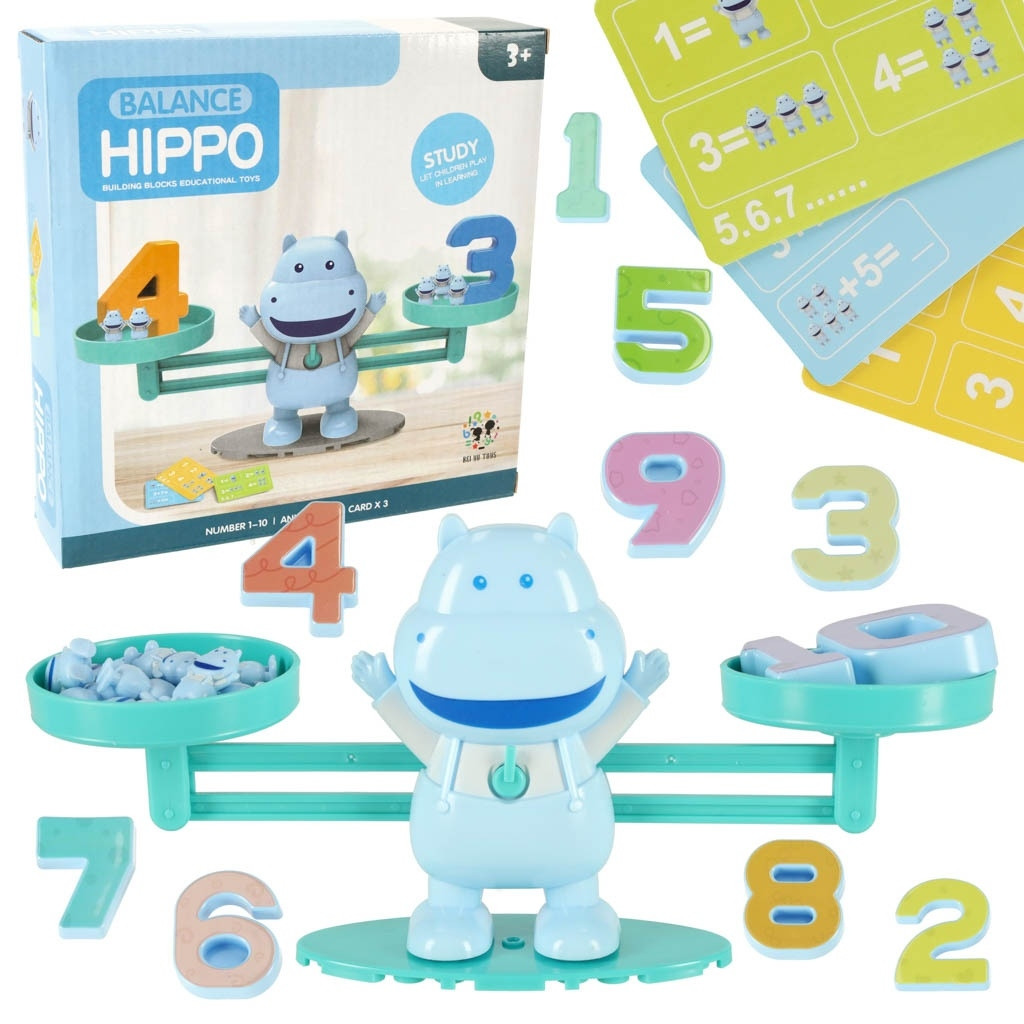 Hippo Shuffleboard Wave for Math Games