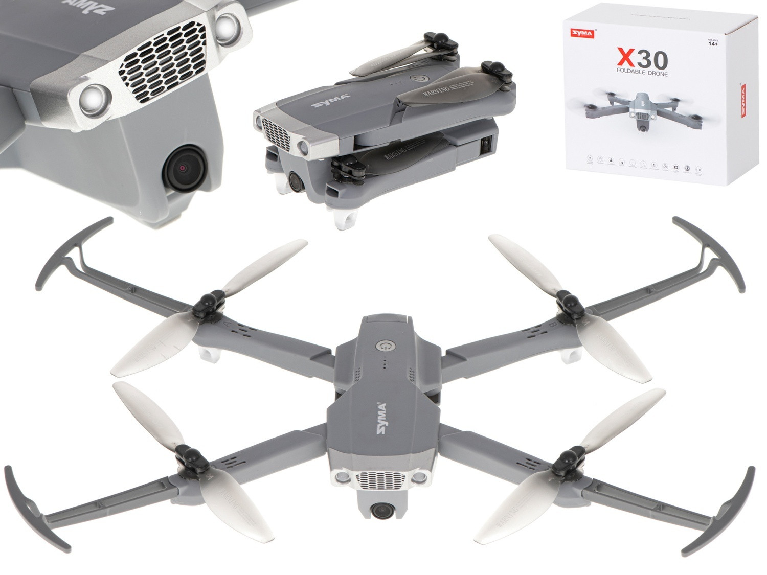 Compact drone with HD camera and safety features