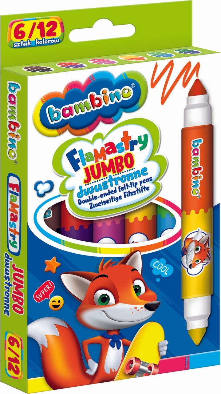 Abwaschbare bunte Marker, doppelseitig, 12er-Pack