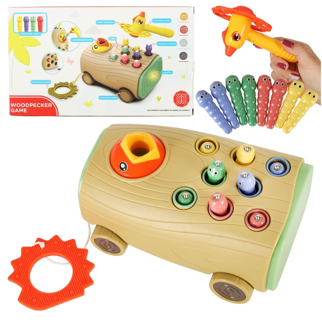 Magnetic Tree Game with Worms - Battery Powered