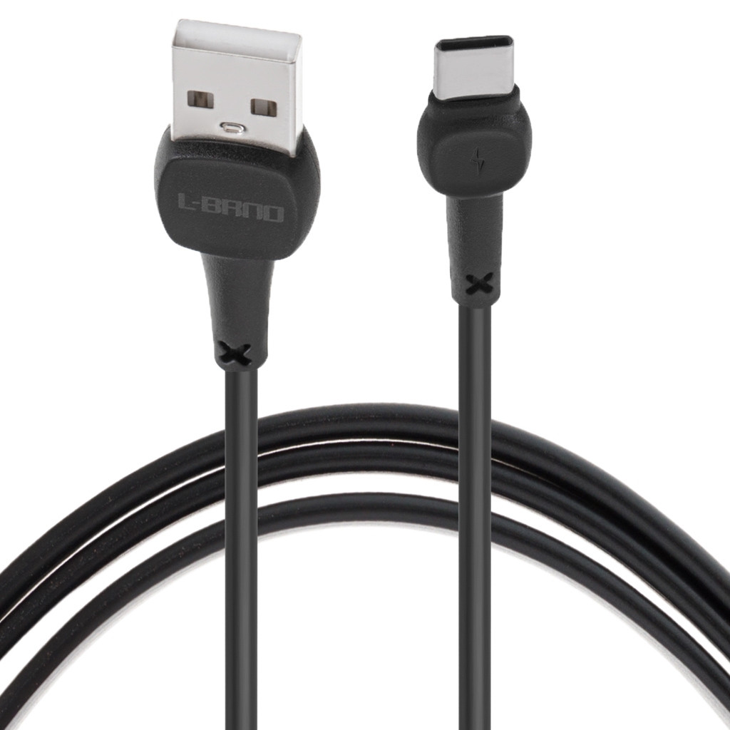 Fast charging cable Type-C 2A, 100cm, black