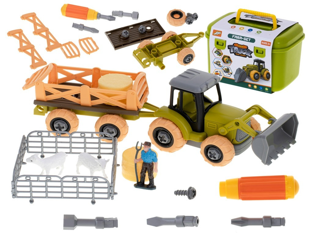 Efficient farm tractor for powerful turning