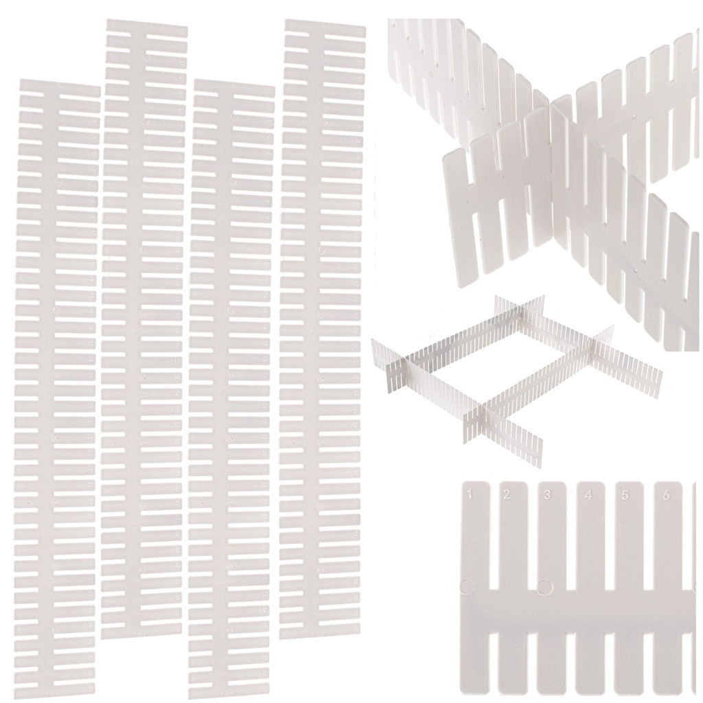 Drawer dividers 4-pack - Adjustable and easy assembly