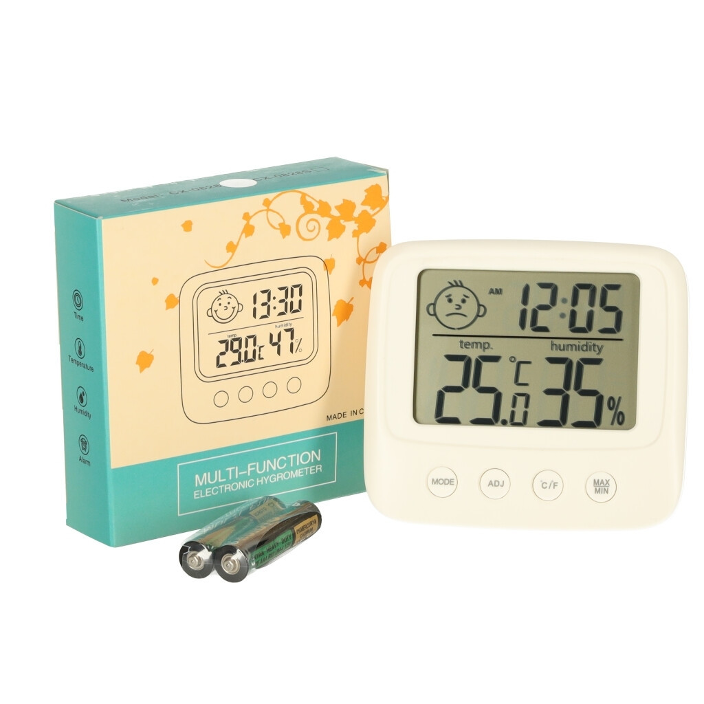 Digital Hygrometer with Clock and Thermometer