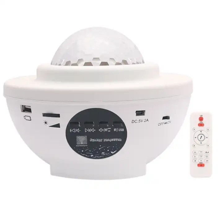 Projector Night light Bluetooth Speaker White