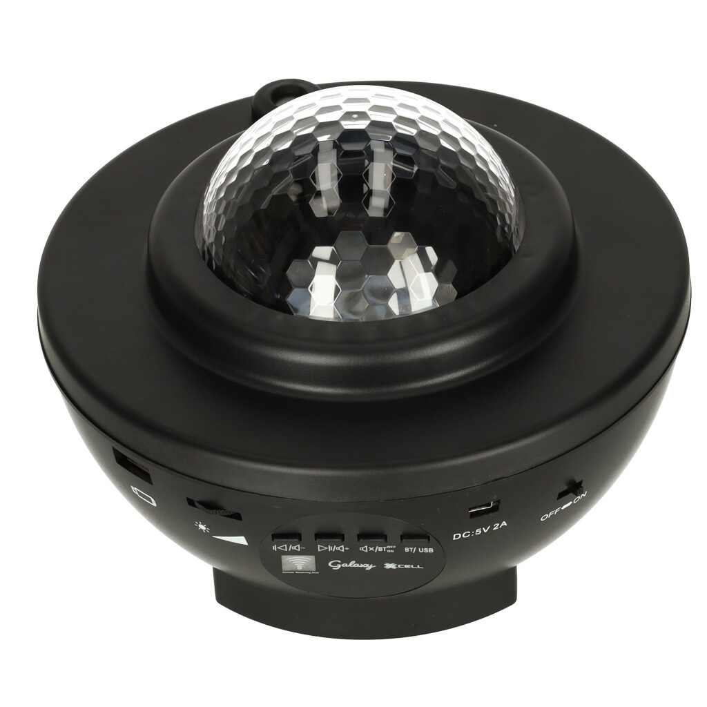 Projetor estrela Luz noturna com Bluetooth - Preto