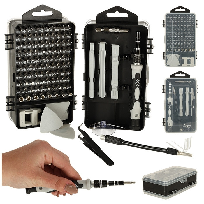 The precision screwdriver set 98 bits for electronics