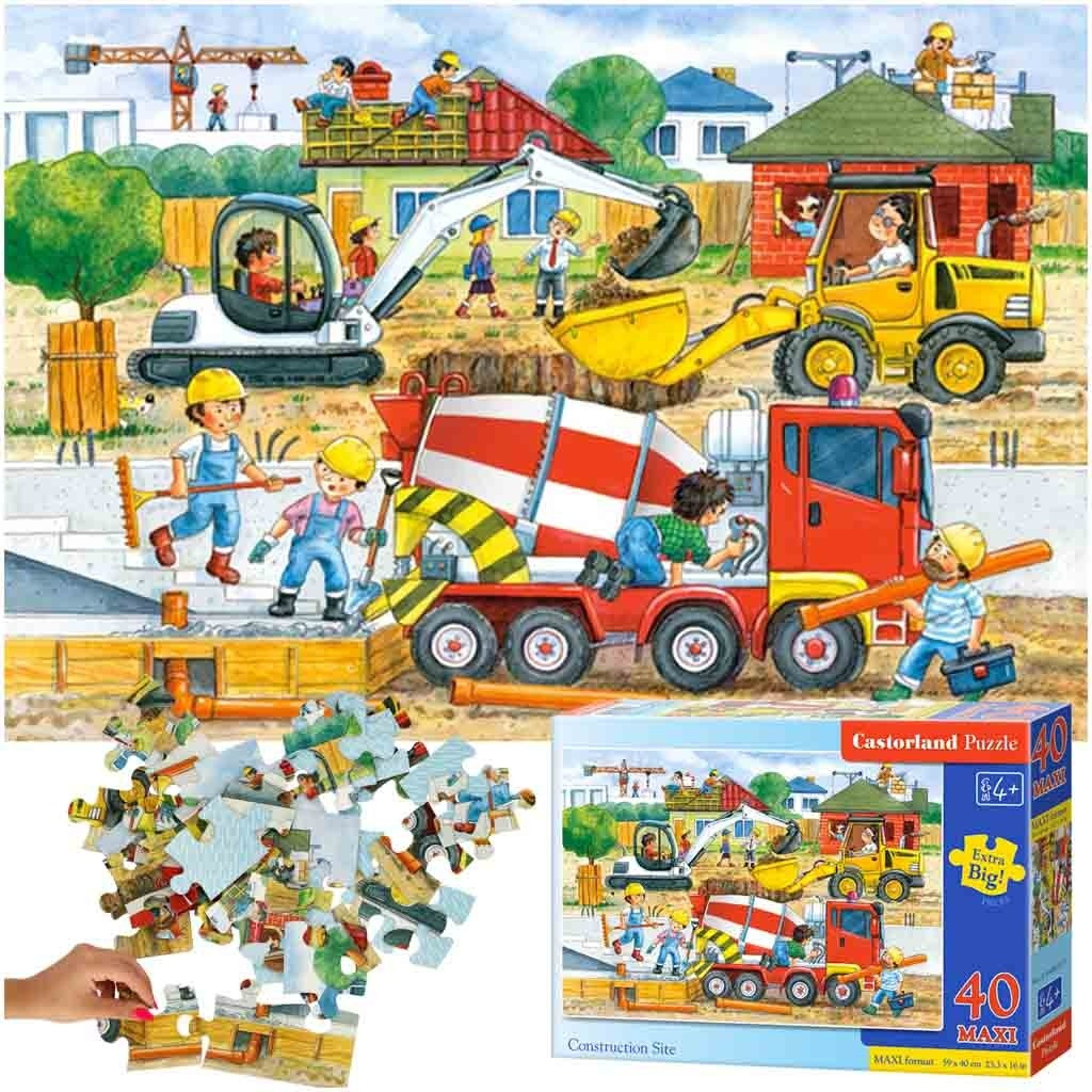 Maxi Puzzle 40 Pezzi - Cantiere Bambini