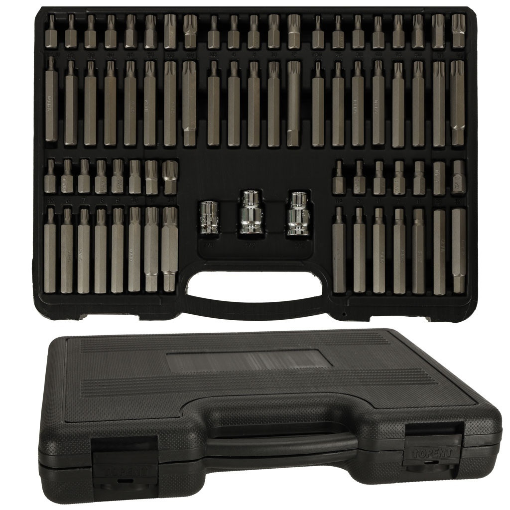 75-piece Screwdriver Bit Set - RIBE, HEX, STAR