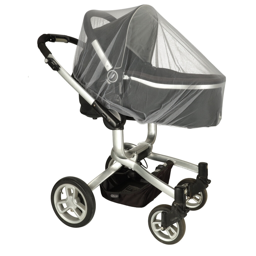 Gray breathable mosquito net for stroller